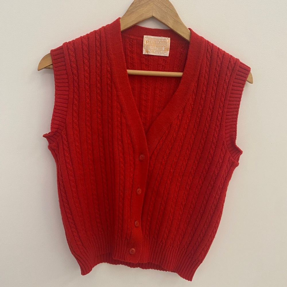 Vintage Pendleton sweater vest, small/medium 38” bust